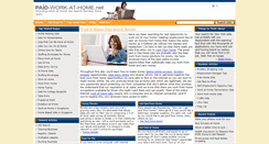 Desktop Screenshot of paid-work-at-home.net